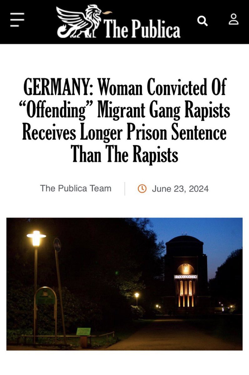 11 migrants in Germany gangraped a 14 year old girl in a park over several hours. 

Later, a woman called the migrants "dishonourable pigs". For this accurate statement, she was charged with hate speech.

She spent more time in prison than the actual child rapists.