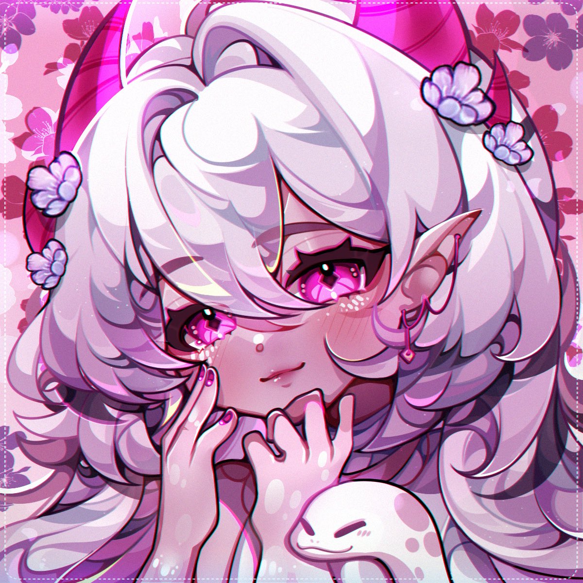 HikariBloom's tweet photo. 🌸 10 things about me 🌸

🌸age: 26
🌸pronouns: she/her
🌸sexuality: Lesbian
🌸height: 5’11”
🌸eye color: IRL brown, model pink
🌸fav food: cannolis
🌸fav game: Amnesia Dark Descent
🌸fav show: Transformers Prime
🌸fav movie: UP
🌸fav animal: Hognose Snakes

🌸 what about you? 🌸 https://t.co/5zzoHaY8js