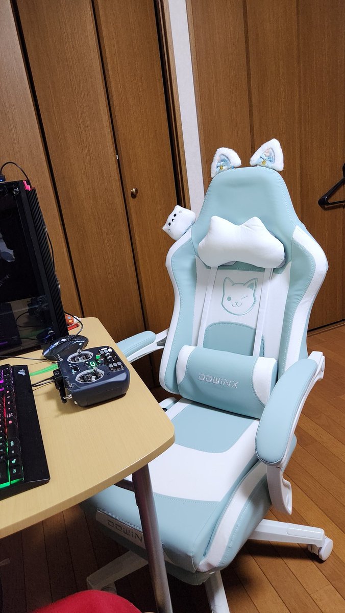 oookaechizenkur's tweet photo. 息子氏がお気に入りの椅子。
猫好きは遺伝するのですね～。 https://t.co/nuUfOJTy9L