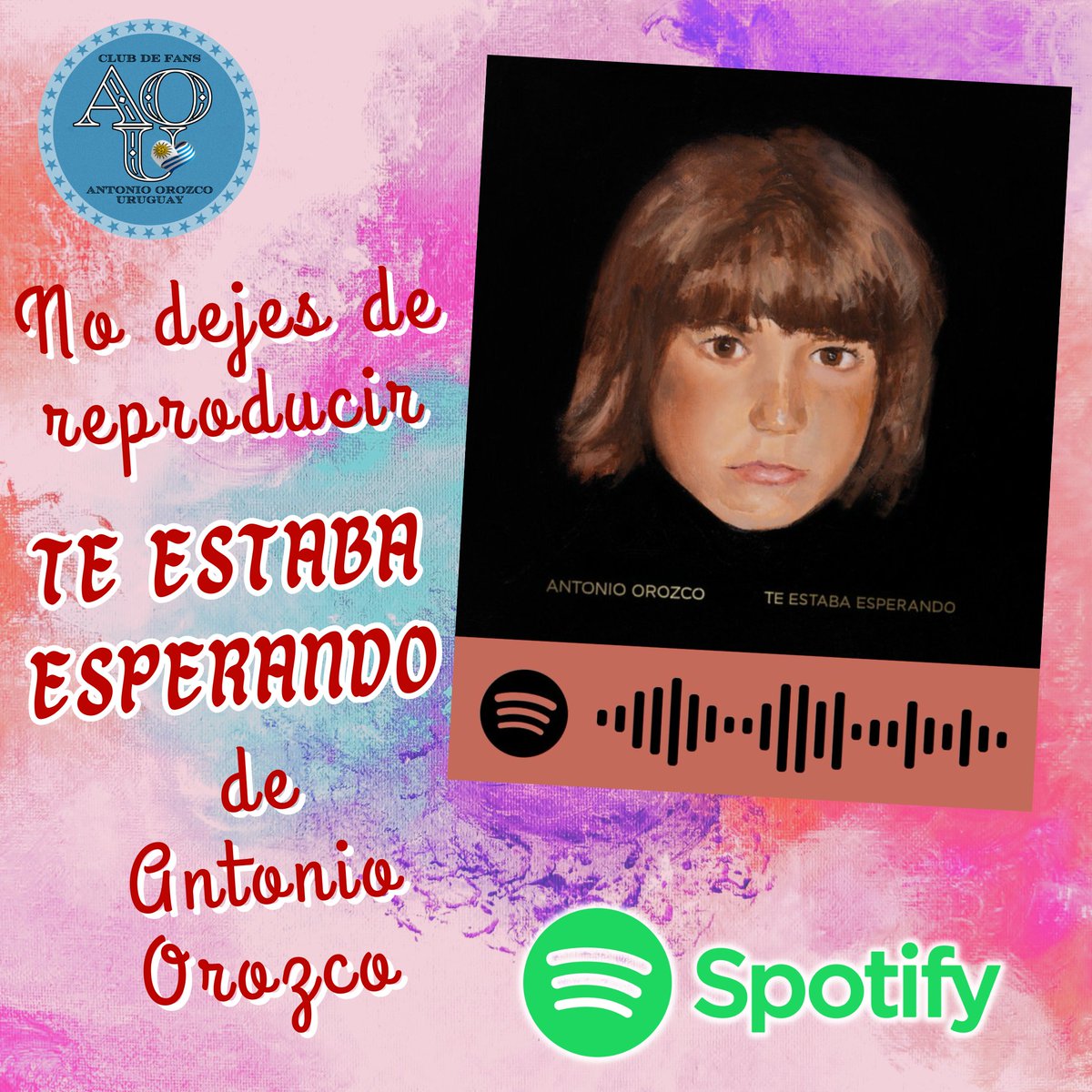 Seguímos reproduciendo esta hermosa canción #teestabaesperando de <a href="/antoniorozco/">Antonio Orozco</a> 
por #spotify

<a href="/UMUruguay/">Universal Music Uruguay</a>  <a href="/UMArgentina/">Universal Music Argentina</a> <a href="/UniversalSpain/">UniversalMusicSpain</a> <a href="/ClippersMusic/">Clipper's Music</a>

#Orozco #antoniorozco #antonioorozco