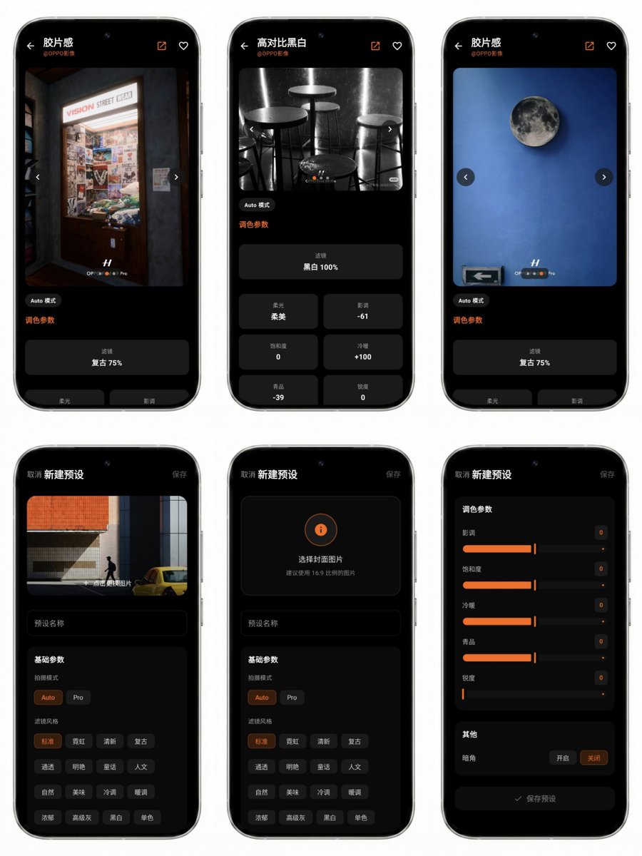 OPPO &amp; OnePlus new Hasselblad master mode  Presets .... Will rollout soon

📸 users can save &amp; re-use professional parameters in Master Mode
which includes exposure, contrast, saturation, color temperature with other professional parameters.