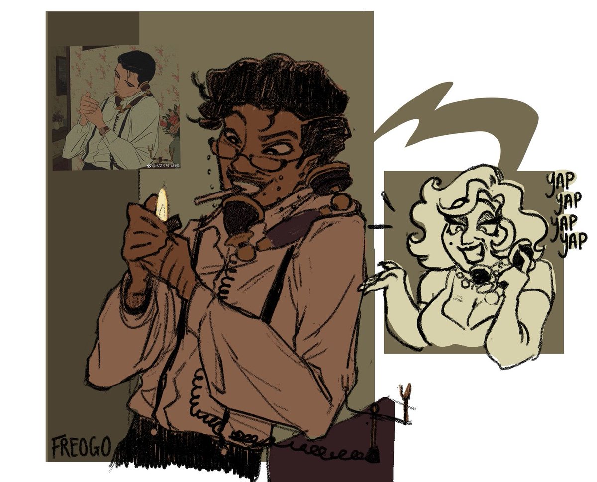 Mimsy Human Form human #AlMimzy sketch having a yap sesh (I'm so happy w how I drew ...