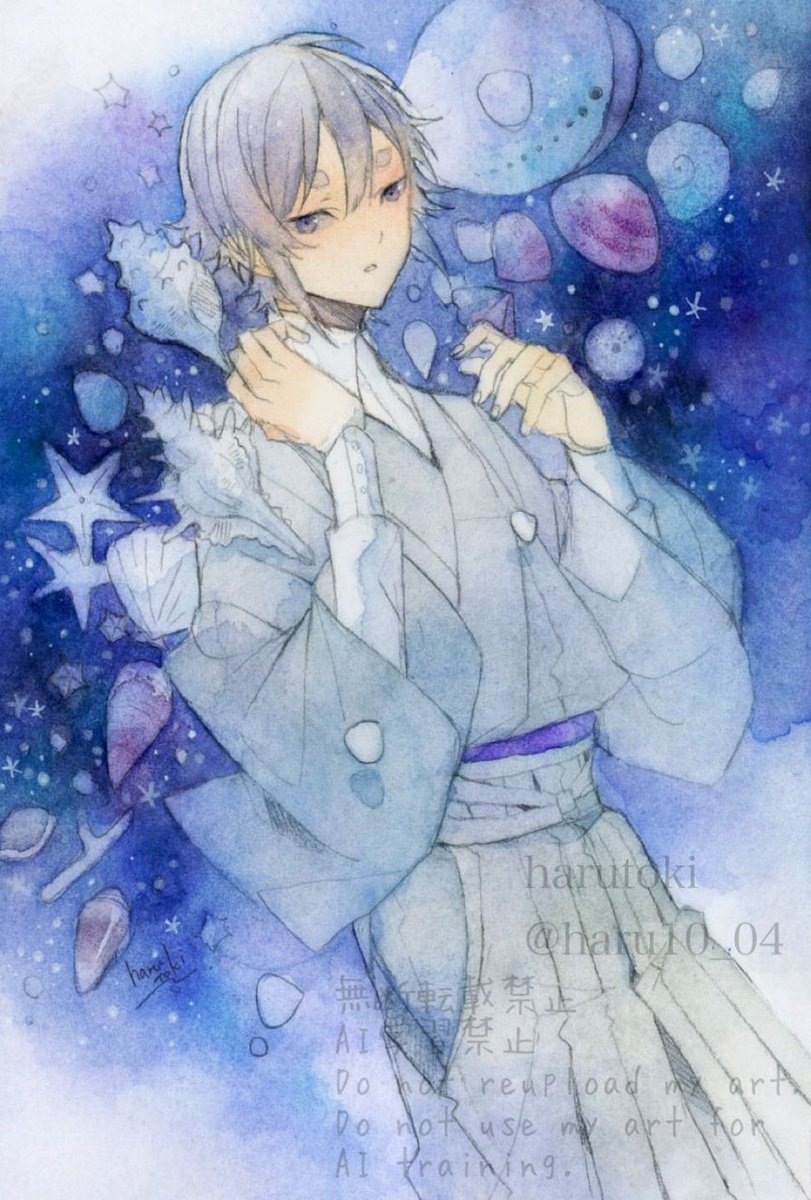 #私はこういう絵を描いています
透明水彩で和風中心に色々描いてます。