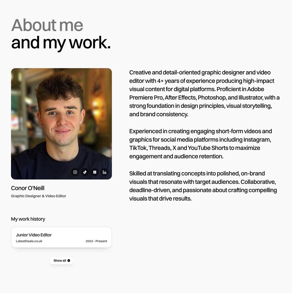 Conor O'Neill - CMO Editing tweet media