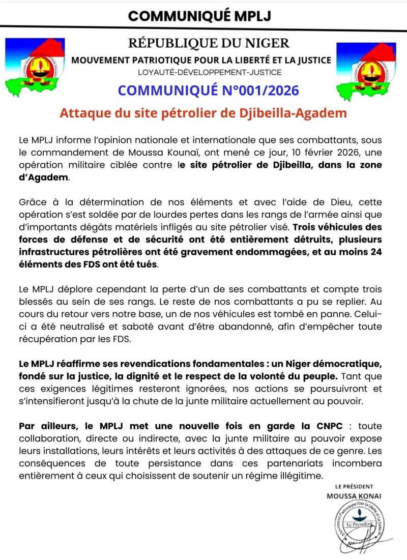 TracTerrorism's tweet photo. Militants of the Patriotic Movement for Freedom and Justice (#MPLJ) Target the Dibella-#Agadem Oil Site in an Armed Assault, Killing 24 FDS Soldiers, #Diffa, #Niger
https://t.co/RguMqxwIUP https://t.co/HwOC9bTsMh