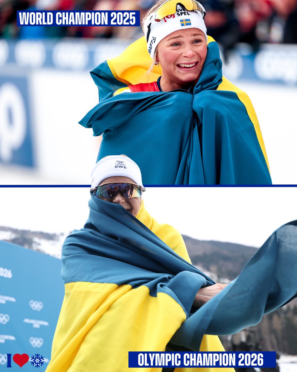 When glory leaves queen Frida cold, Sweden keeps her warm 💛 

#fiscrosscountry #ilovesnow #passionbeyondlimits #fisolympiccampaign #milanocortina2026