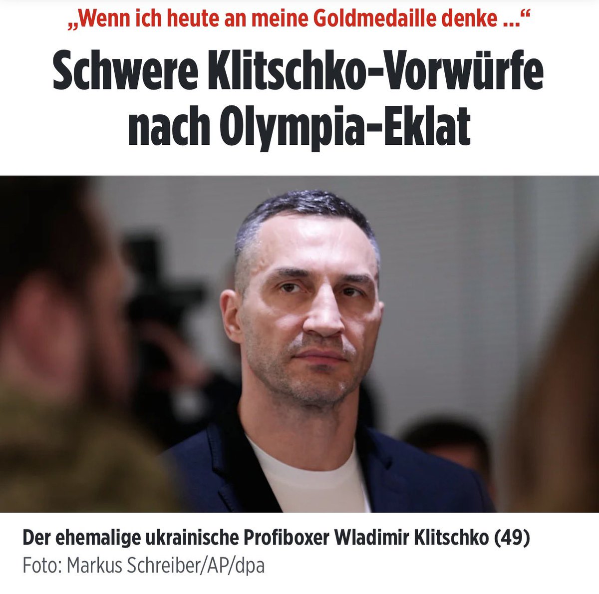 „Wenn ich heute an meine olympische Goldmedaille denke, spüre ich keinen Stolz mehr, sondern Scham.“ — <a href="/Klitschko/">Klitschko</a> 

#RemembranceIsNotaViolation