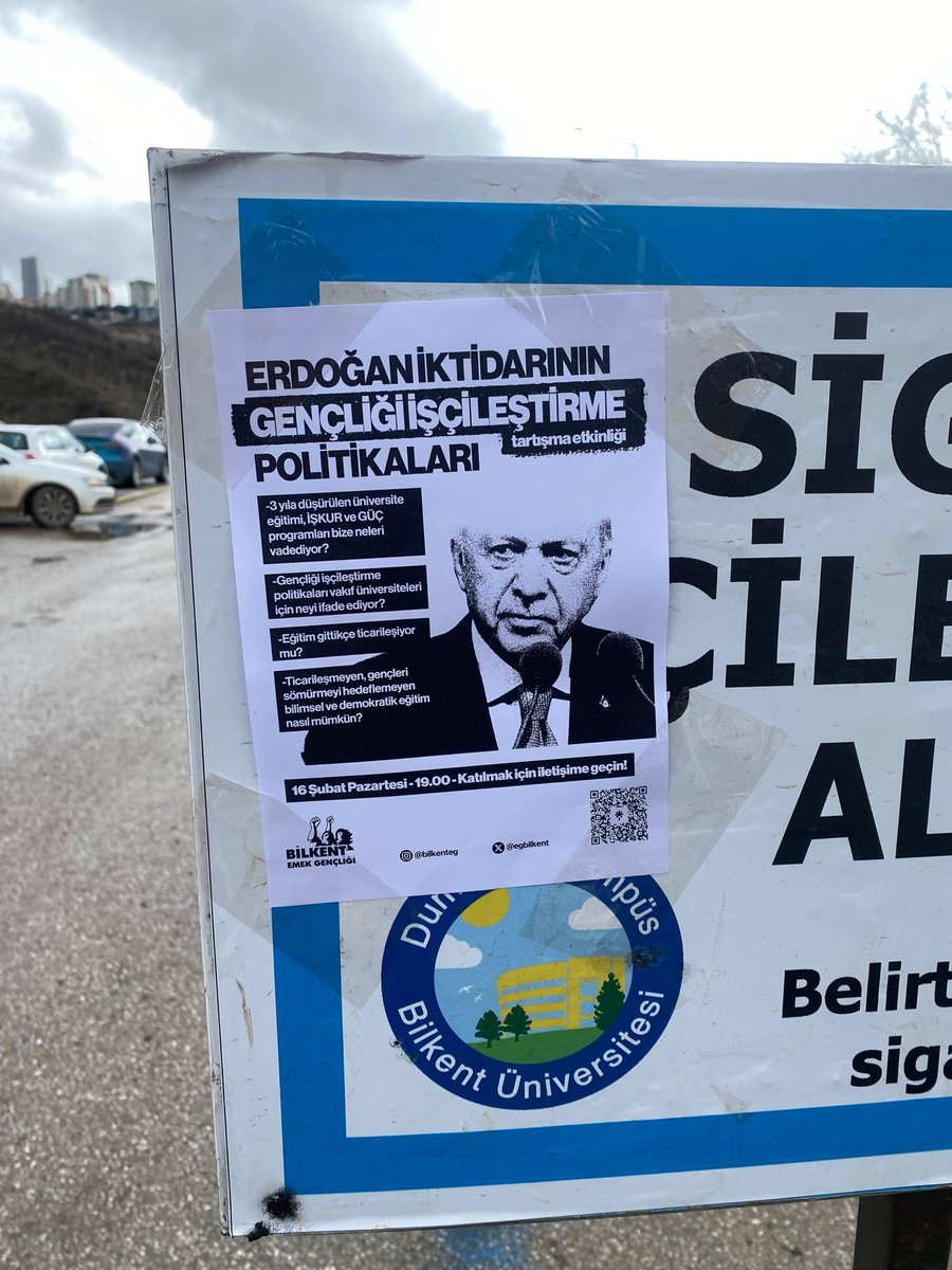 Tek adam iktidarının gençliği işçileştirmeye odaklı politikalarını hep birlikte tartışıyoruz.

📅 16 Şubat Pazartesi
⏰ 19.00
📍 Katılım için bizimle iletişime geçebilirsiniz!
