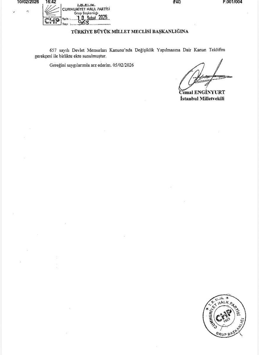 Yardımcı Hizmetler Sınıfında görev yapan personelimizin Genel İdare Hizmetleri Sınıfına dahil edilerek mağduriyetlerinin giderilmesi amacıyla Meclis’te kanun teklifi verdik.