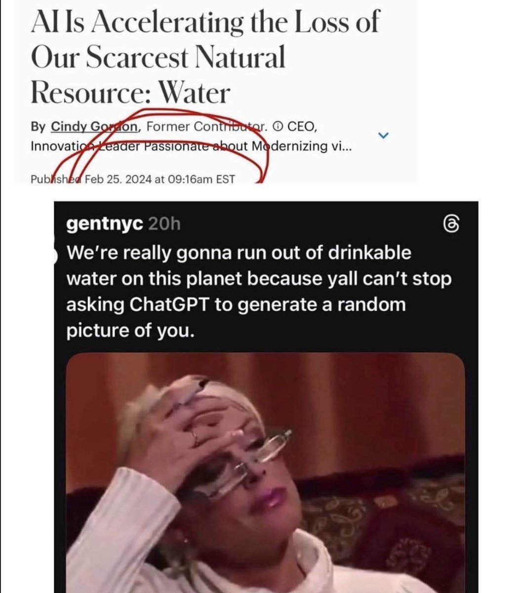 While AI definitely has great potential for use in various fields, stealing art and making pointless pictures that no one cares about is not it. Please stop supporting this hot garbage and preserve Earth’s potable water.

Seriously have we learned nothing?