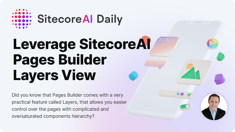 SitecoreMartin's tweet image. Did you know that in #SitecoreAI there is a robust way to manage sites with complex page structures?

A feature of @Sitecore #Pages #Builder called #Layers allows you to navigate the component hierarchy and access components easier.

Here's how it works: youtu.be/kO5_uCwZEUE
