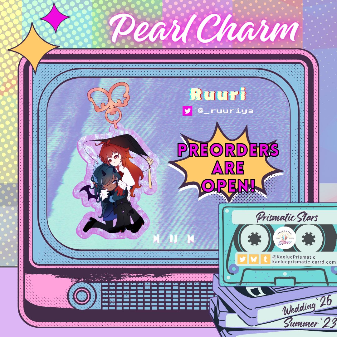 _ruuriya's tweet photo. So excited to share this pearl charm with with you guys! 
✨Fun fact: this is actually connected to the artwork I created for the artbook! It’s like a tiny piece of the project you can carry with you. I can’t wait for you all to see it! 
#PrismaticStarsKaeluc #kaeluc #ガイディル https://t.co/FoY4KALWdh