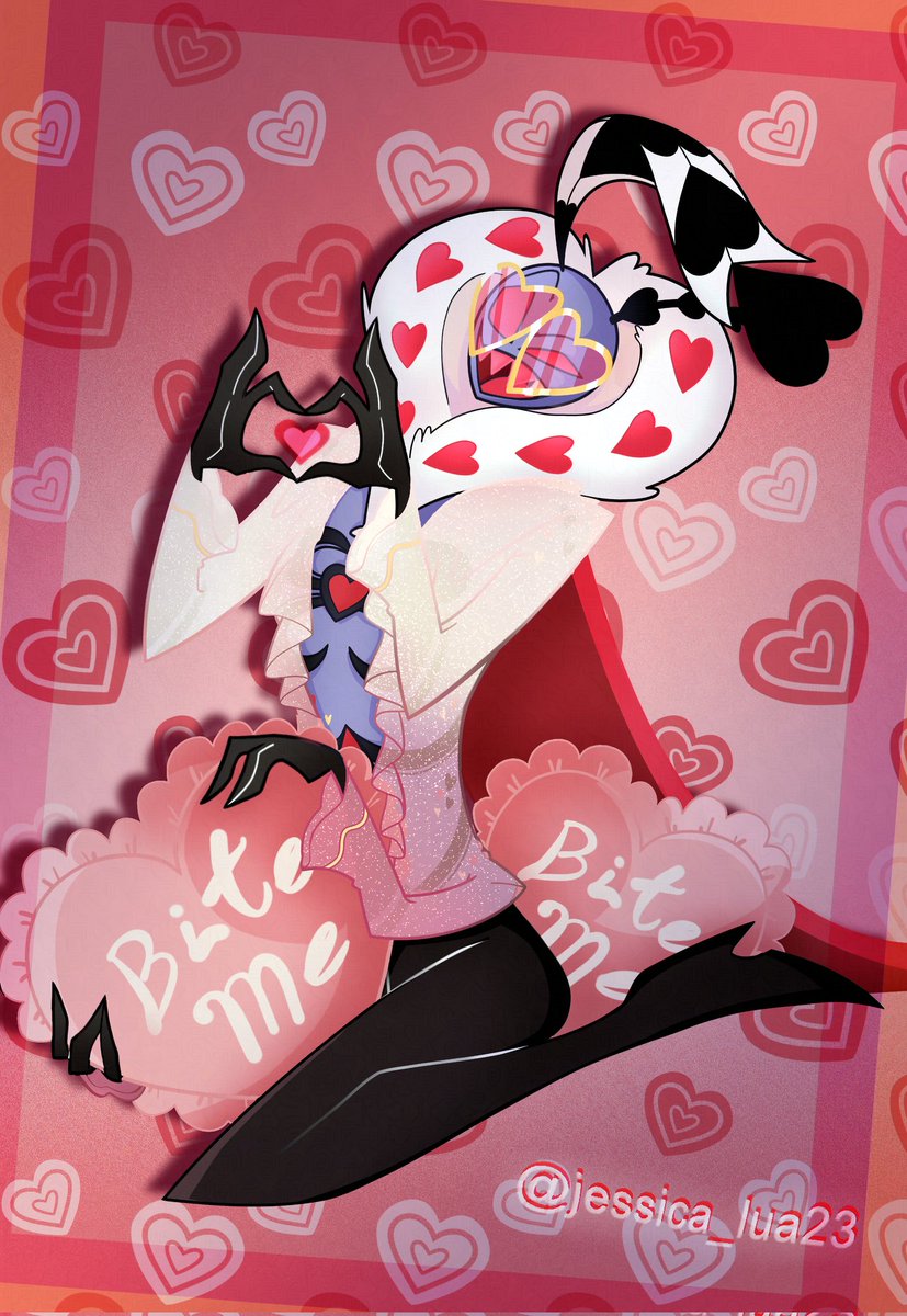 Jessica_lua23's tweet photo. Fiz uma arte do Val para o Valentine's day, queria desenhar ele com o Vox mas decidi focar apenas no Val, tipo, o dia é dele
#HazbinHotel #HazbinHotelFanart #Valentino https://t.co/pxJknw20m7