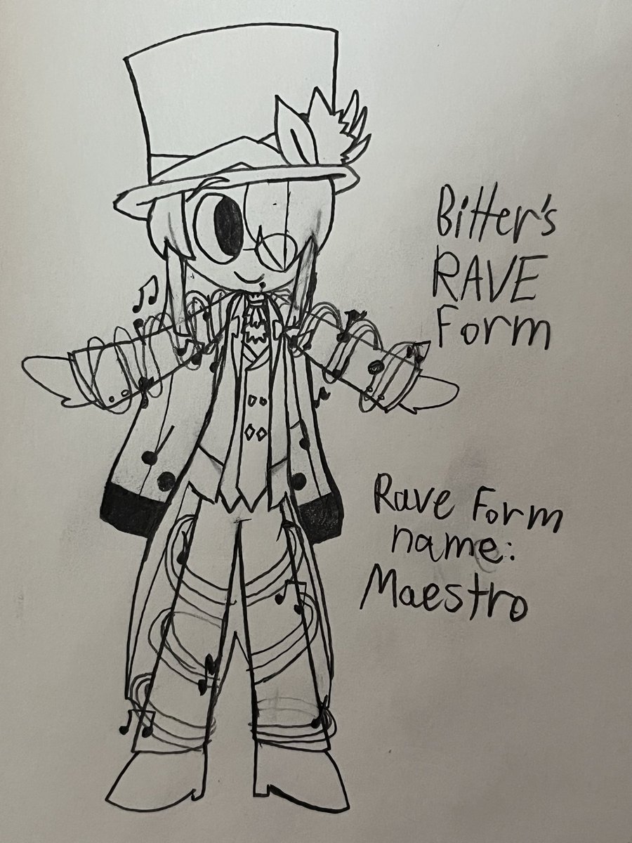PeachyDashi3's tweet photo. I just designed what would happen if Bitter were to have his RAVE form!
#TeamTBD #FlavorRave #flavorravefanart #FlavorRaveFA #fnf #fnfflavorrave #fridaynightfunkin #fridaynightfunkinfanart #bitter #bitterflavorrave #flavorravebitter https://t.co/H4DAgrZgpt