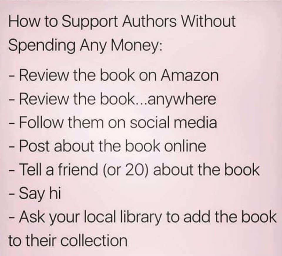SUPPORT AUTHORS✍️ 

HELPING OTHERS DOES NOT DIMINISH YOUR WORK!
