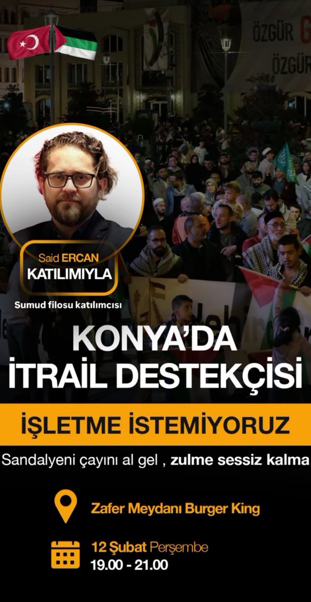 Konya Filistin Eylemleri Paylaşımları (@konyafilstneylm) on Twitter photo 