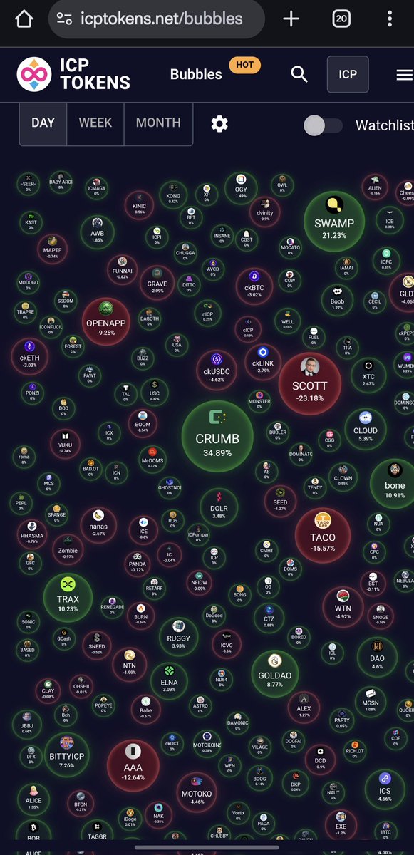$CRUMB is up 34%—more than everything else on $ICP today 💯🔥