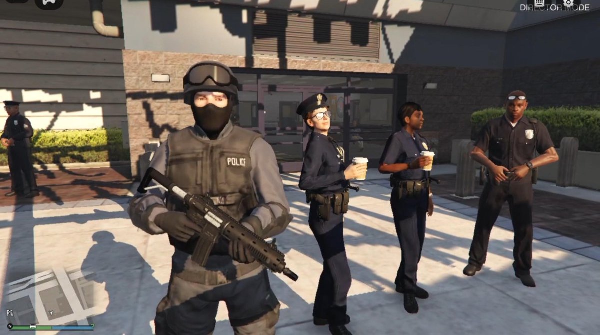 YashHeroGaming's tweet image. Grand Theft Auto V: FIVE/GTA 5

In GTA V Director Mode, I Joined As A SWAT NOOSE Unit Patrol Team! I'll Be Now As Police LSPDFR! NOOSE Officer's Even With Had A SWAT Helmet Tactics.