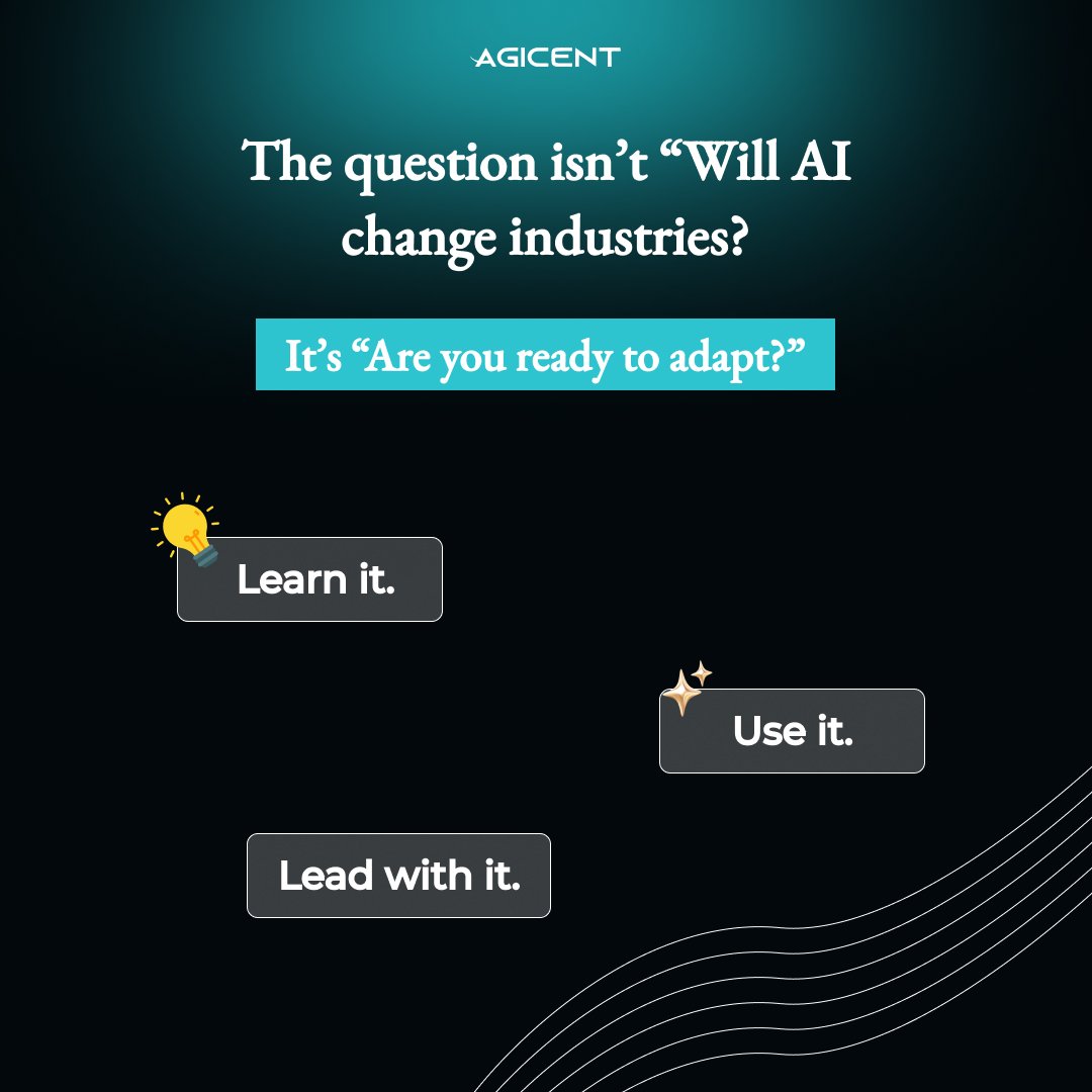 iPhoneDevChamps's tweet photo. The AI race is already here.

AI isn’t just a tool anymore — it’s your collaborator in building, scaling, and innovating.

The real question: Are you ready to adapt?

Learn it. Use it. Lead with it.
.
.
.
#AI #FutureOfWork #DigitalTransformation #TechInnovation https://t.co/PvuCDQhjgh