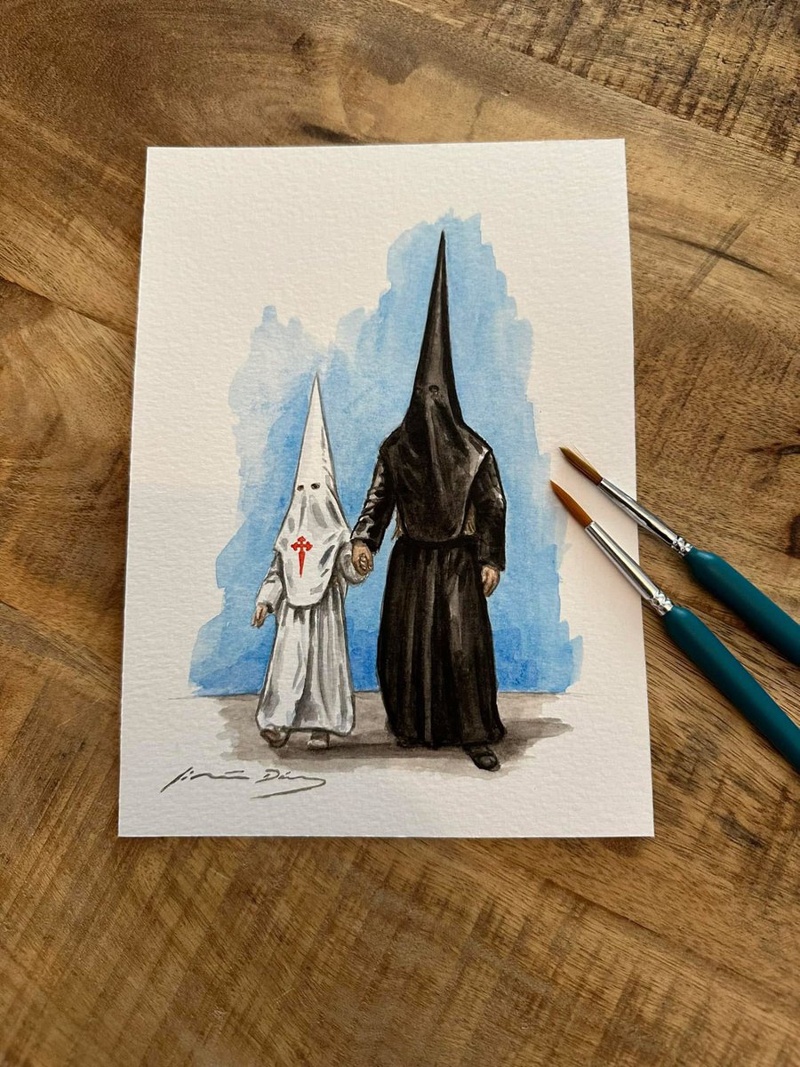 Nazarenos de <a href="/Hdad_Amor/">Hermandad del Amor</a> 
Acuarela sobre papel en pequeño formato
🎨<a href="/D_jimenezdiaz/">Daniel Jiménez Díaz 🎨</a> 

#Sevilla #SSantaSevilla26 #DomingoDeRamos #Cuaresma #SemanaSanta #SSanta2026 #SSanta26