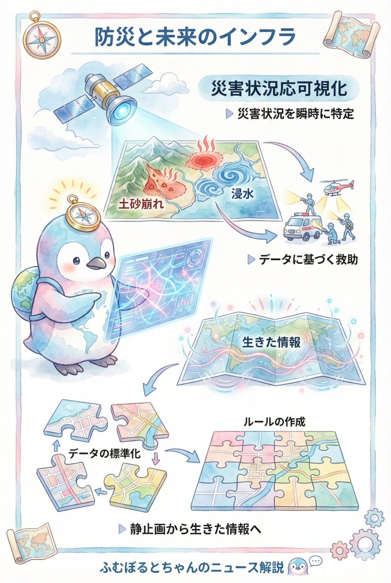 地図の進化が止まらない。国土地理院が推進する「ジオAI」の現在地

2026年2月5日、国土地理院が「ジオAI」の活用推進に向けた新たな一歩を踏み出しました。地図情報（ジオ）と人工知能（AI）、この二つが組み合わさることで、私たちの社会基盤である「地図」のあり方が大きく変わろうとしています。