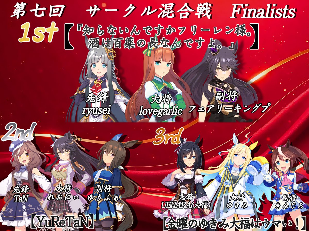 ウマ娘サークル混合戦公式 tweet media