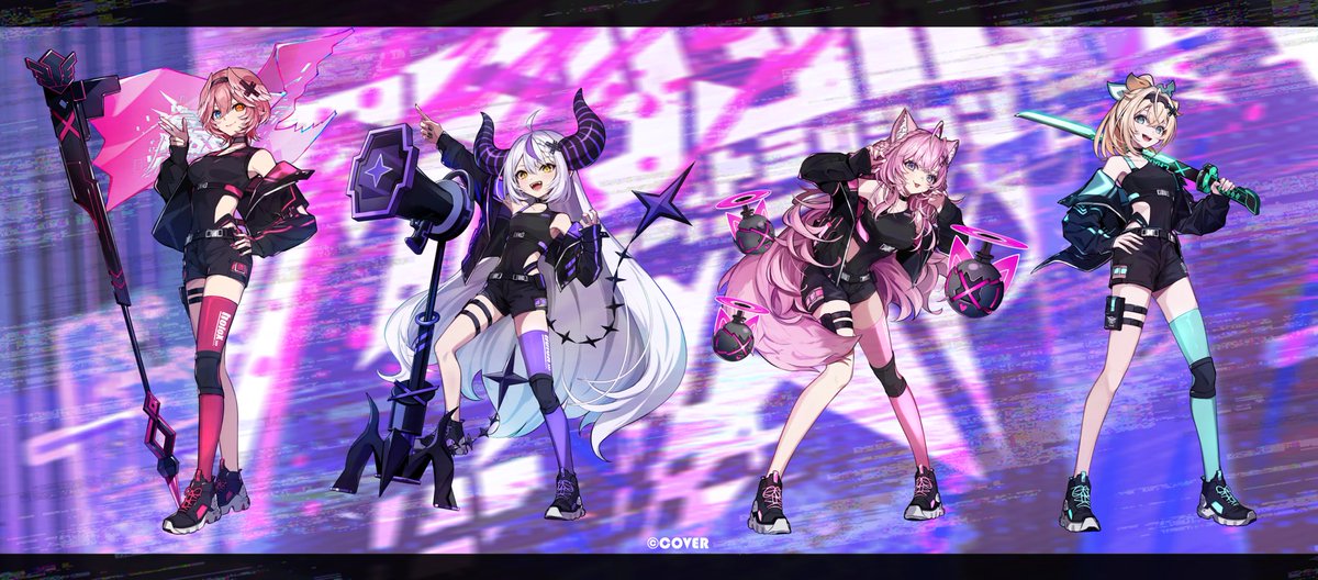 秘密結社holoX Live 2026「First MISSION」
個別ビジュアルです🫟

鷹嶺ルイさん
ラプラス・ダークネスさん
博衣こよりさん
風真いろはさん

#SSholoX世界リペイント計画