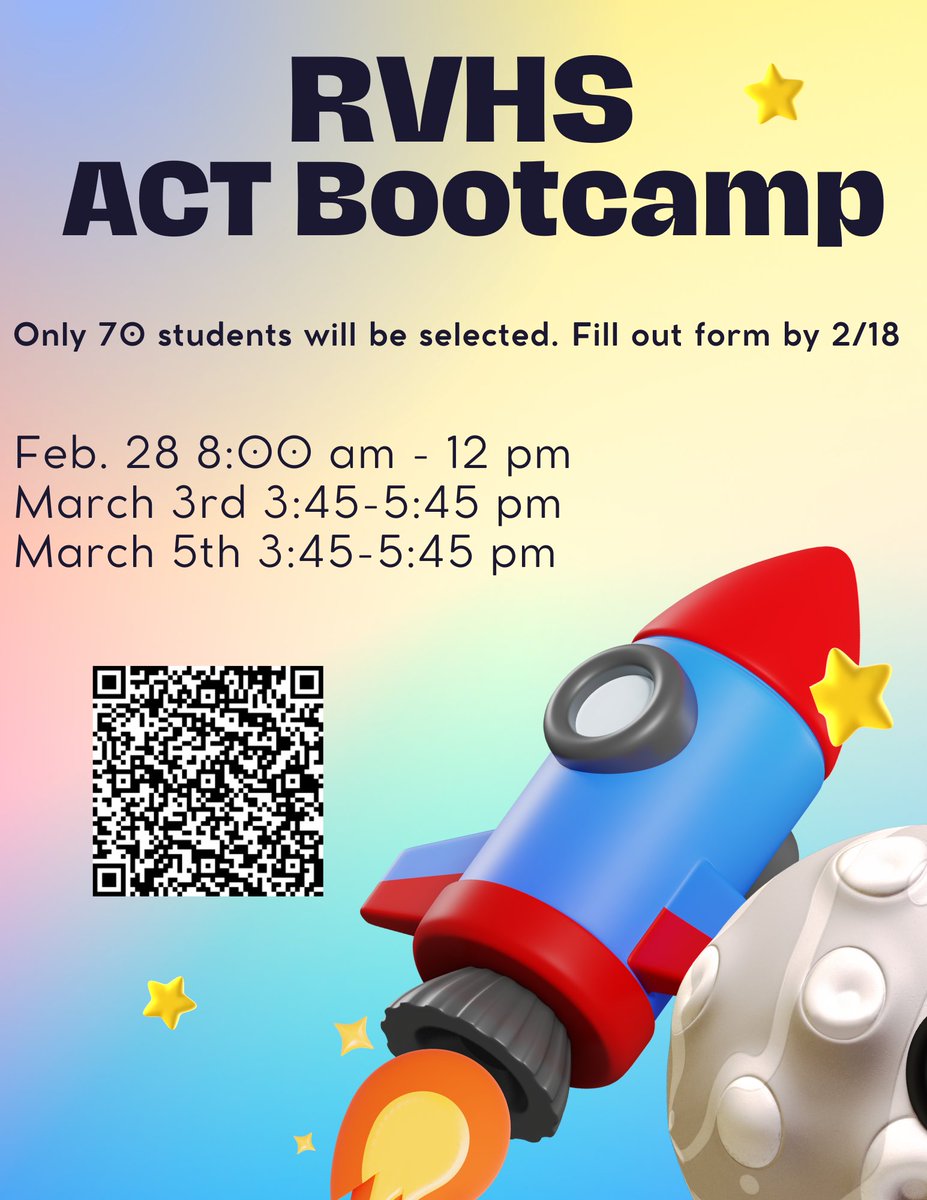 ACT Bootcamp forms.office.com/r/MVaUMD6qWx