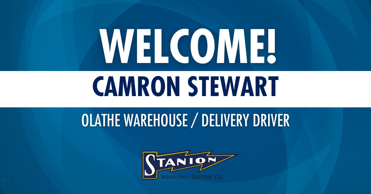 Welcome Camron to the Stanion Team! #newhire #OlatheKS #welcome #Stanion
