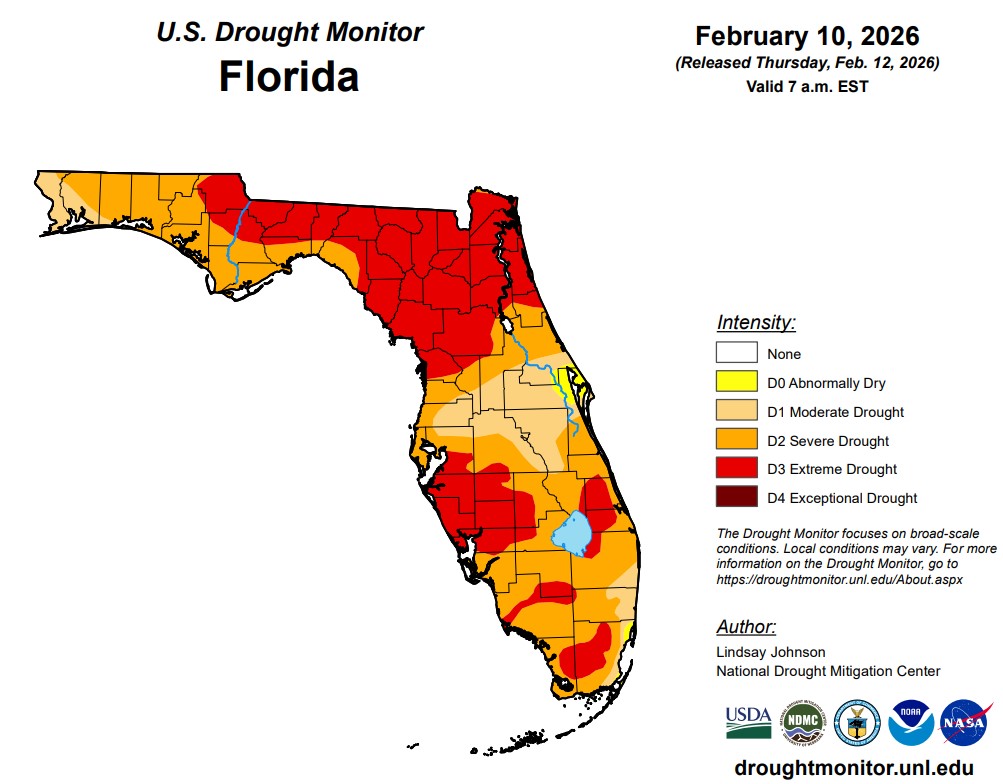 Florida's deepening drought means burn bans, wildfires and water shortages. Latest drought report only deepens concern. palmbeachpost.com/story/weather/… via <a href="/pbpost/">The Palm Beach Post</a>
