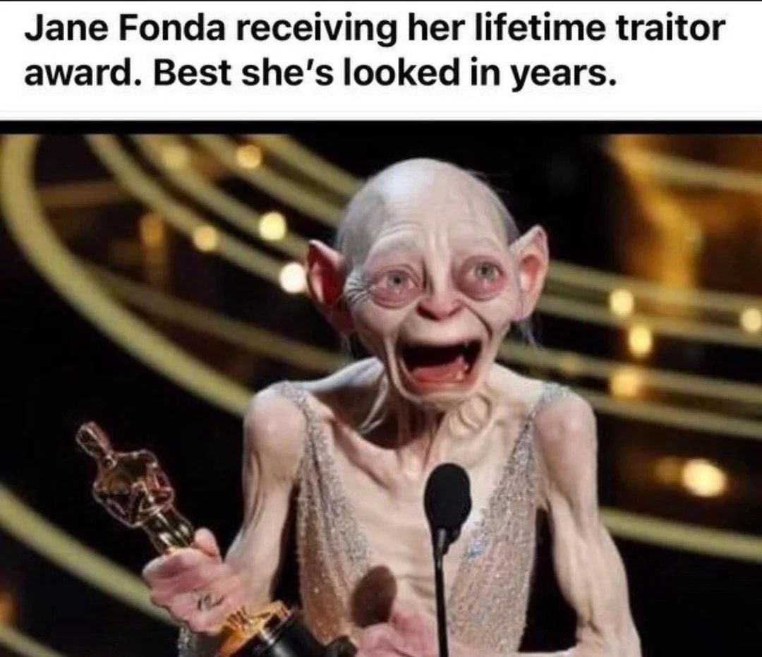 Veterans will never forget what she did.

Veterans will never forgive what she did.

Jane Fonda has always been a traitor.