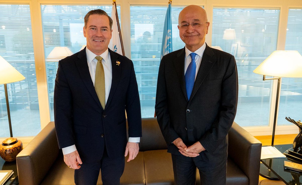Pleased to meet Amb. Waltz <a href="/USAmbUN/">Ambassador Mike Waltz</a> at UNHCR. 
I welcomed U.S. peace efforts and life-saving support for refugees. We discussed reforms to enhance efficiency and accountability, reduce long-term displacement, and advance durable solutions for peace, self-reliance and inclusion.