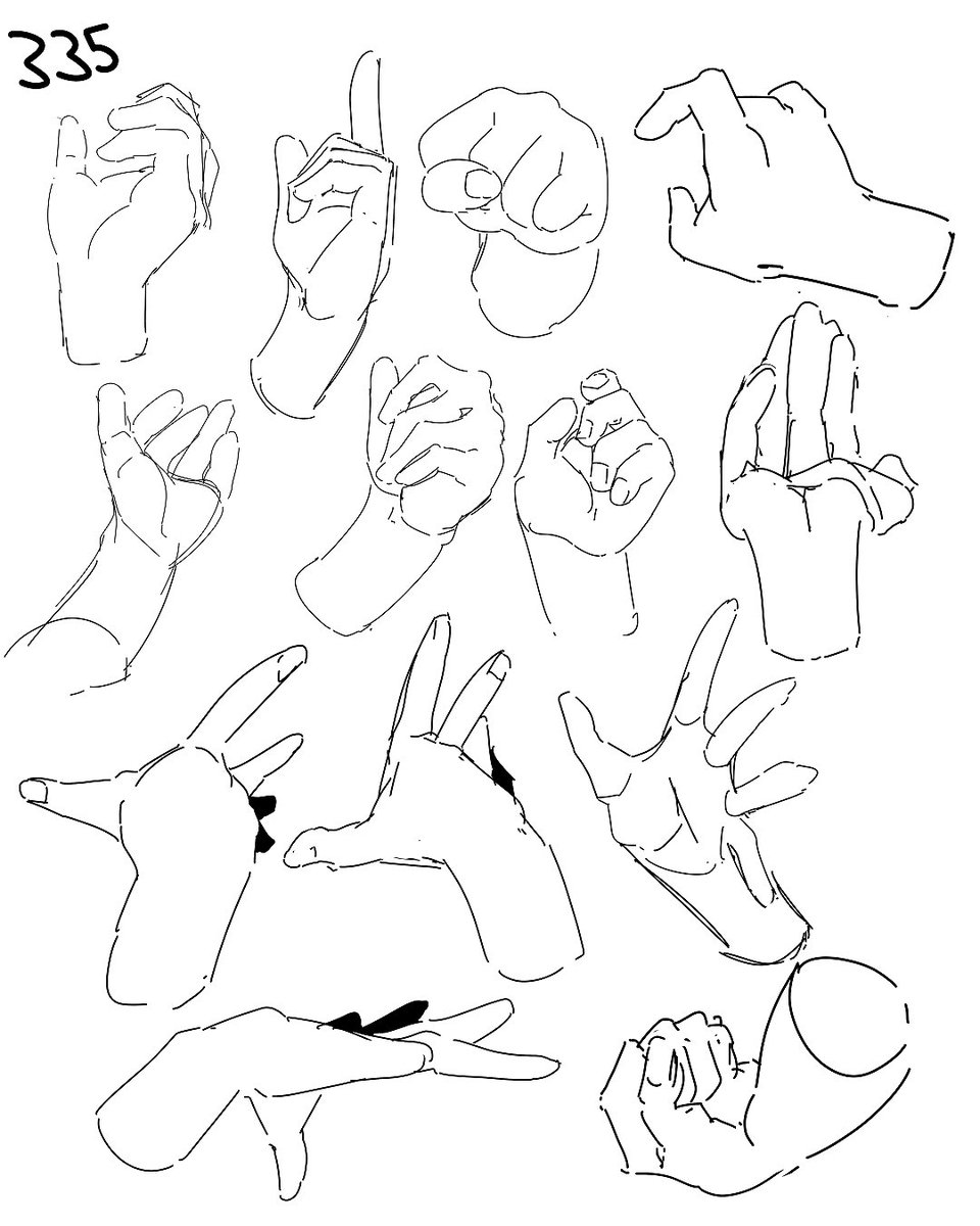 335. Some hand sketches for practice. Today I hadn’t too much time, but it’s fine I think. (Refs used)
