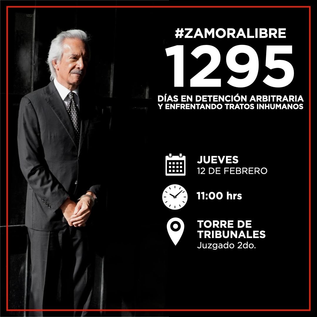 Mi papá, el periodista #JoseRubénZamora cumple 1,295 días de detención arbitraria.

Hoy, el Juzgado Segundo tiene la oportunidad de hacer justicia y permitirle enfrentar en libertad los procesos espurios en su contra. c. <a href="/OJGuatemala/">Organismo Judicial</a>