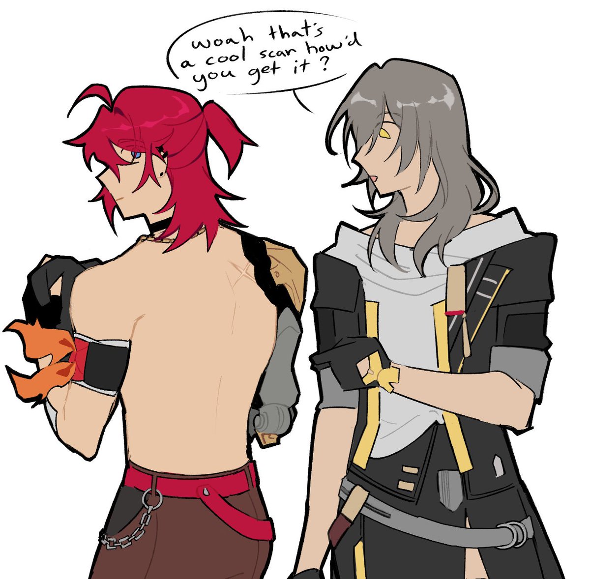 lukastrongarm's tweet image. luka scar lore