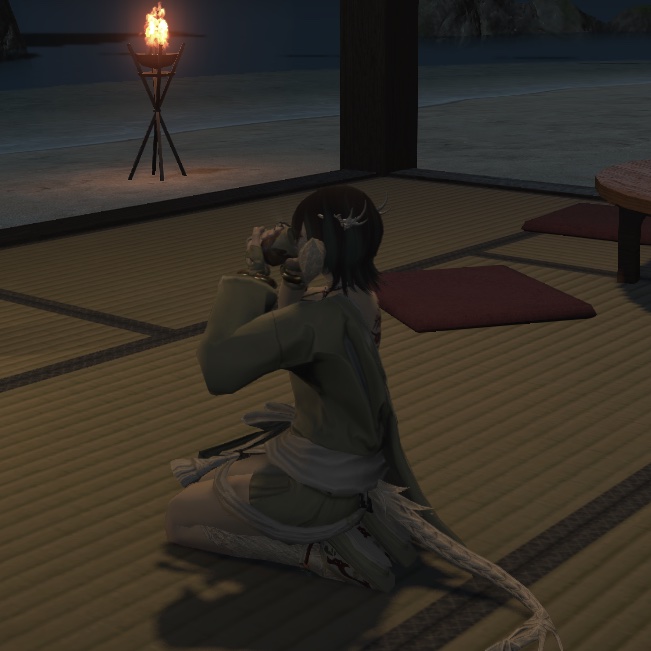 あとリックにお茶貰ったから座敷童子してきた