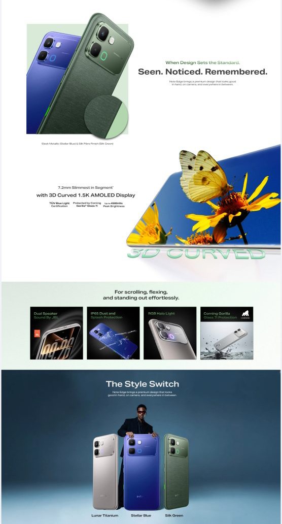 globe_the_03's tweet image. Infinix Note Edge – India’s first Dimensity 7100 wala – 18 Feb launch confirmed! Flipkart pe memory variants bhi leak ho gaye...😍
#Infinix
#NoteEdge
#InfinixNoteEdge
#Dimensity7100
#LaunchSoon