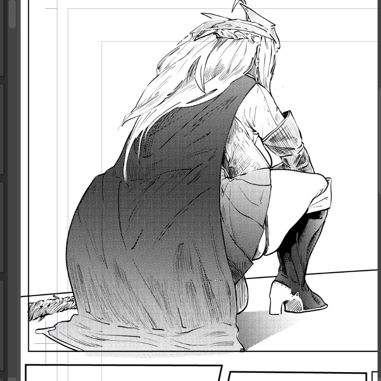 今描いてる同人誌の主人公のでかけつ 