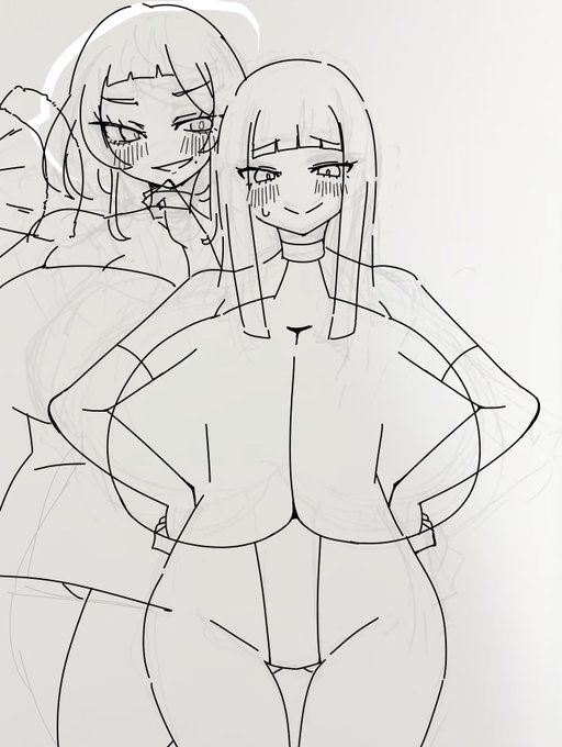 週末投稿用のお絵描きウシ🐮
ボイン女と怪人マダムン様の2ショットをね...
(     `ᾥ'     )ニチャァウシィ... 