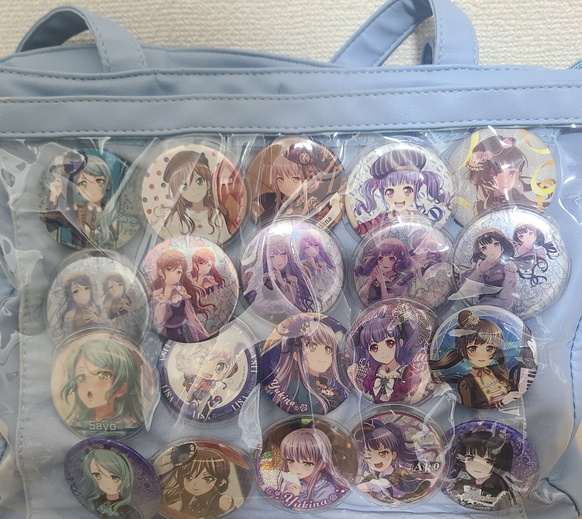 Roseliaライブに持ってく痛バ完成！