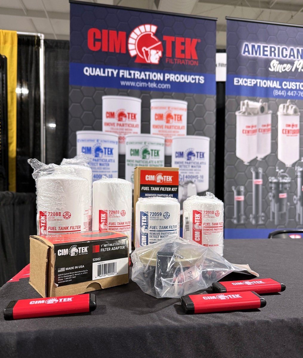 Last day of the Wheatbelt Show! Stop by Cim-Tek Filtration at booth 923 and place your above ground fuel tank filter order.

#CimTek #CimTekFilters #MadeInUSA #AmericanMade #BuyAmerican #Agriculture #FarmEquipment #Farm #FamilyBusiness