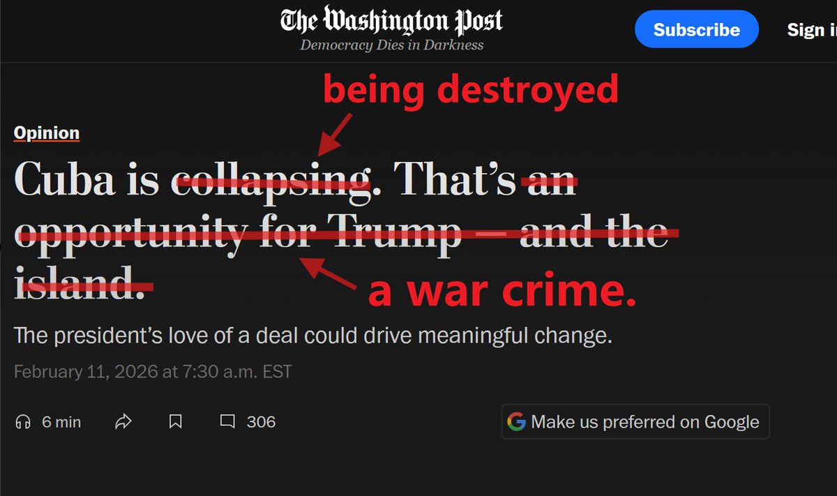Fixed this headline for you, @WaPo. 🇨🇺