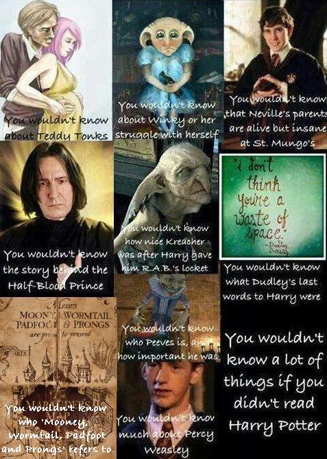 If you didn't read the Harry Potter books...