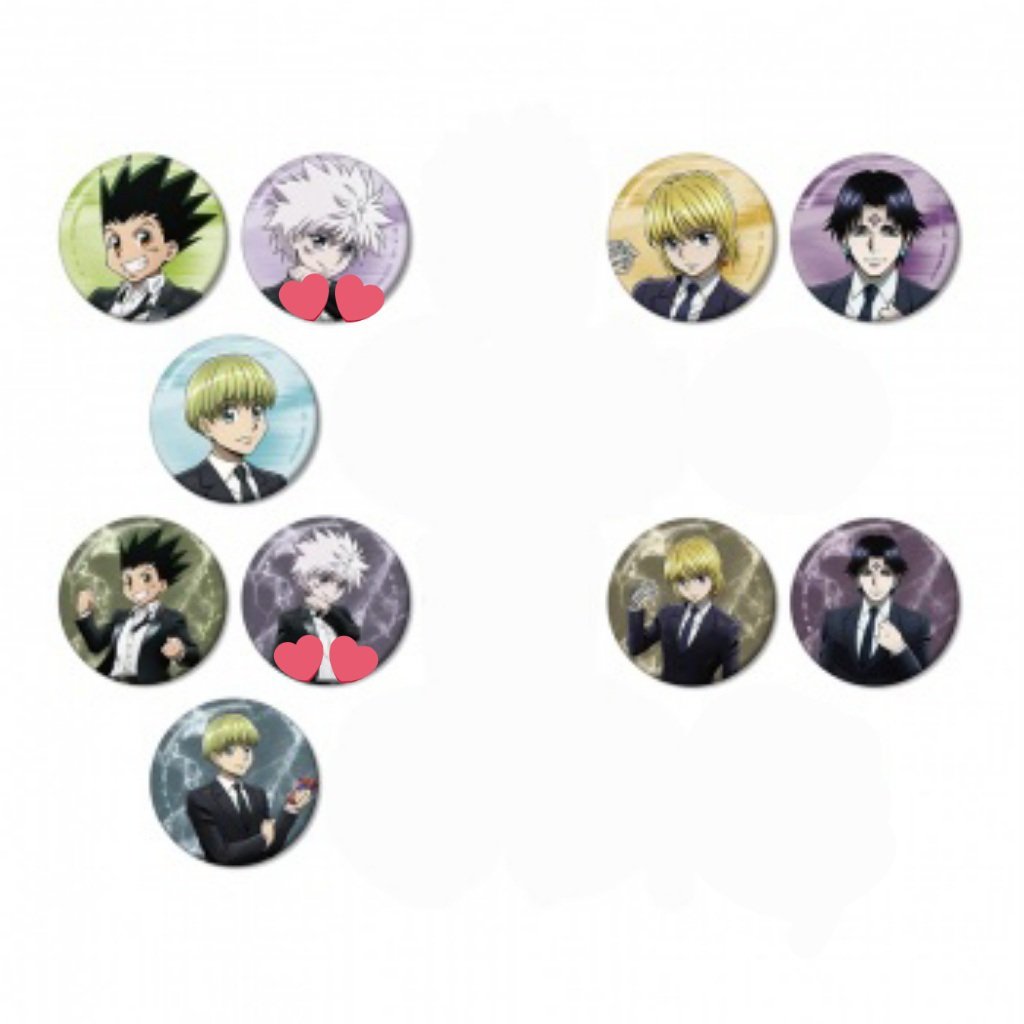 交換、譲渡】HUNTER×HUNTER 缶バッジ スーツ 戦闘後 ハンターハンター