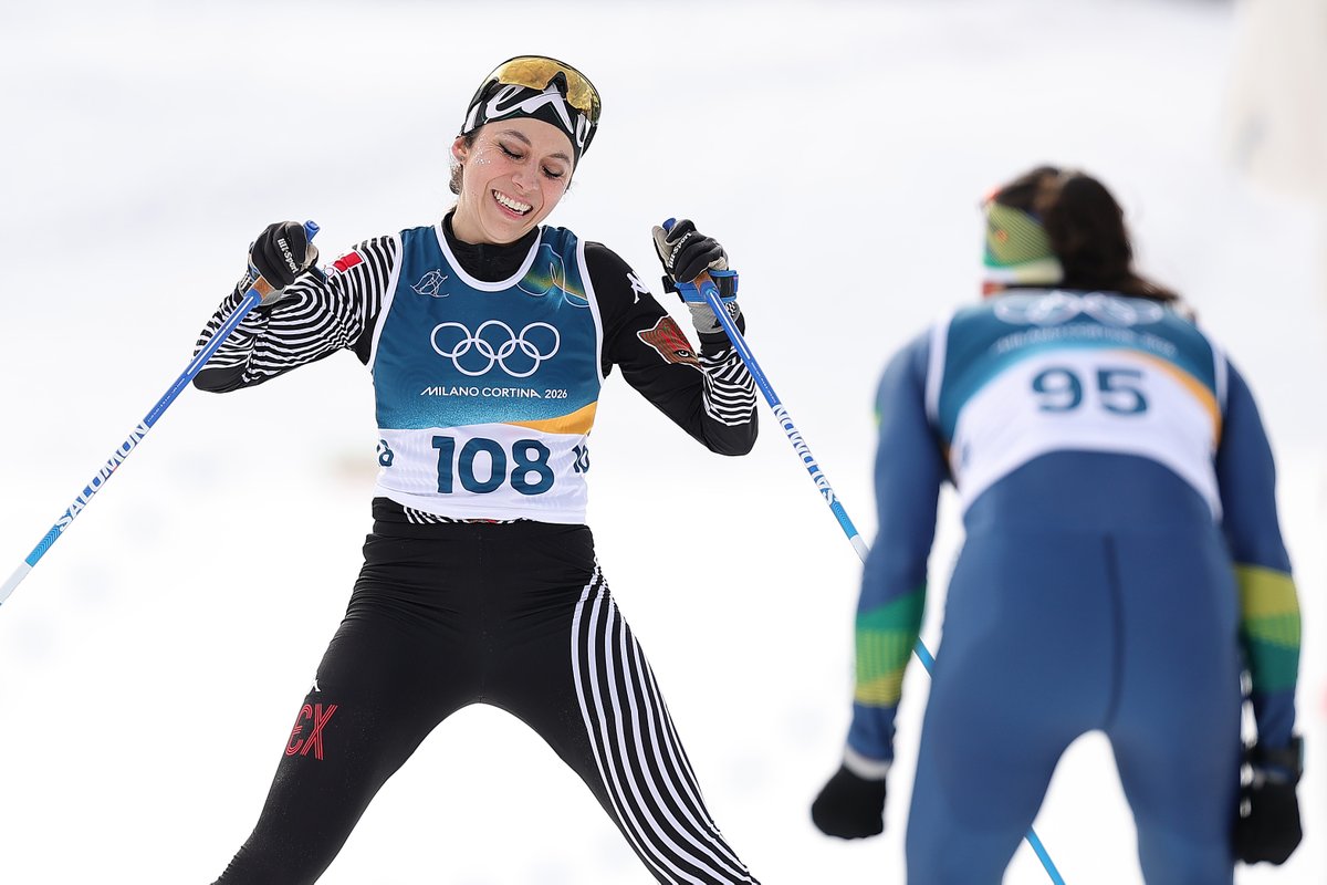 No necesitas ser la primera para ganar 🥹🇲🇽

En el esquí de fondo, la mexicana Regina Martínez llegó a la meta en la posición 108. Allí la esperaban las tres medallistas -entre ellas Jessica Diggins- y muchas de sus amigas. 👏

¡Qué inspirador! 💚

#MilanoCortina2026