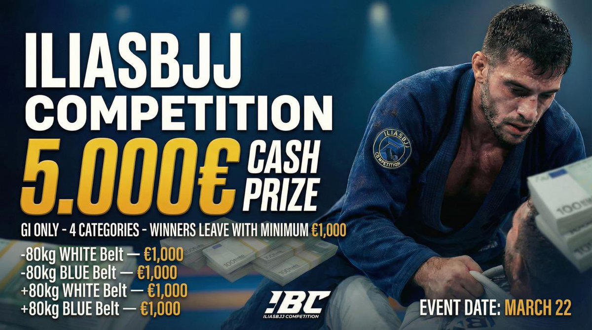 La compétition avec €1000 pour chaque gagnant est de retour le dimanche 22 mars à Bruxelles les gars ✅