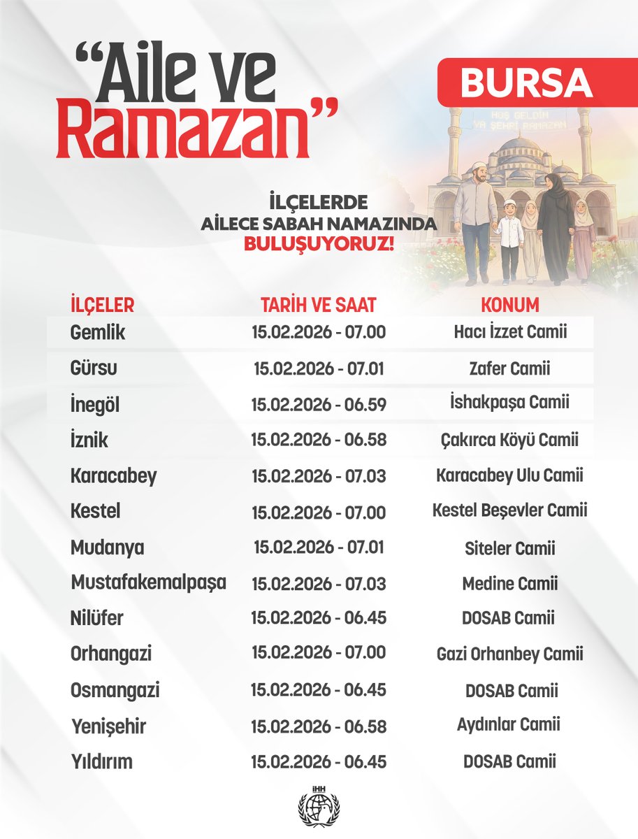 ihhinsaniyardim's tweet photo. 🌙 Tüm Türkiye'de ailece sabah namazında buluşuyoruz!
 
Ramazan'ı birlikte karşılamak, çocuklarımızla aynı safta durmak ve güne dua ile başlamak için düzenlenen sabah namazı buluşmalarına herkesi davet ediyoruz. https://t.co/CiFkzgnaFD