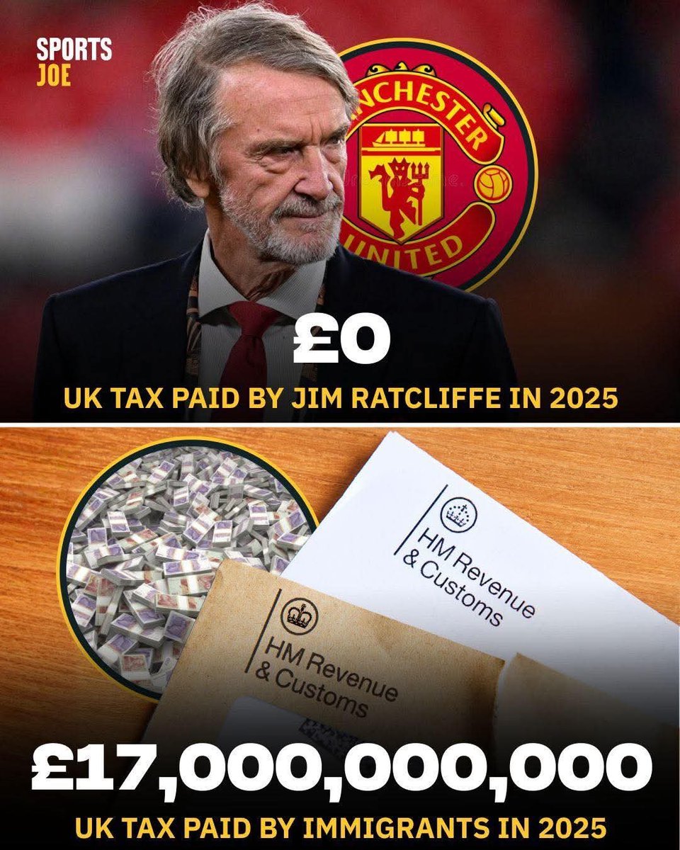 Migrants pay for the NHS.
Jim Radcliffe doesn't.