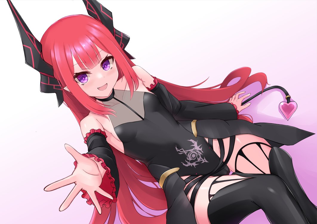 skeb納品しました。オリキャラ悪魔娘さん。