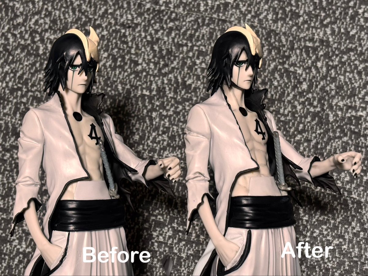 ウルキオラ墨入れした！目元もちょっと描き足した